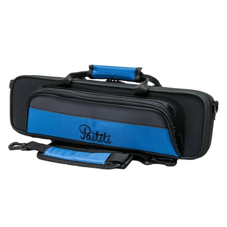 Paititi Lightweight B foot Flute Case, Large Exterior pocket with Detachable Shoulder Strap, Strong Durable and Fashionable