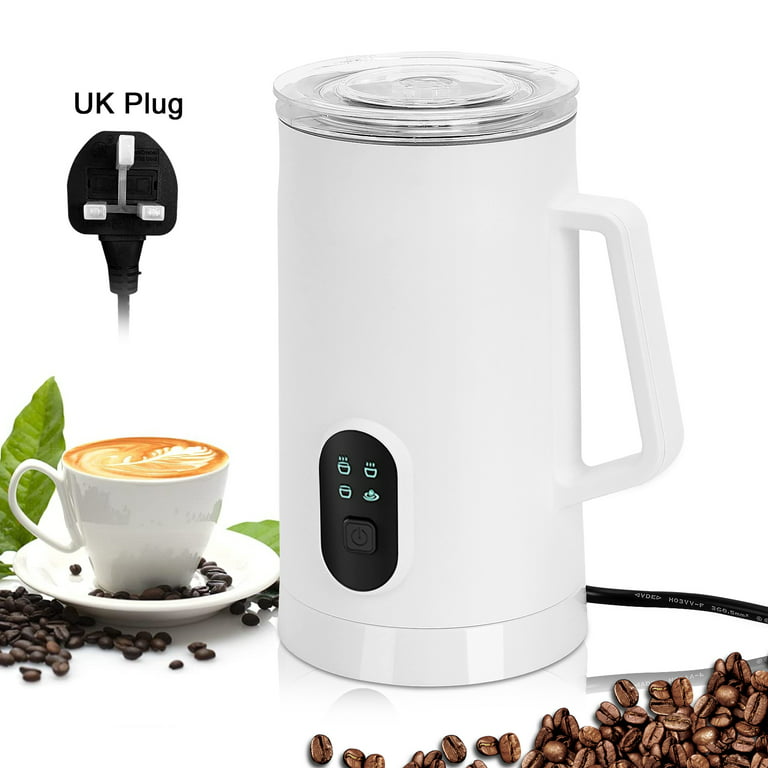 220v Electric Milk Frother Machine Automatic Heating Milk Stainless Steel  Liner Foam Maker For Making Latte Cappuccino Coffee - Milk Frothers -  AliExpress
