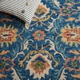 thumbnail image 6 of SAFAVIEH Blossom Lars Floral Area Rug, Blue/Green, 6' x 6' Round, 6 of 7