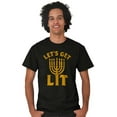 thumbnail image 4 of Hanukkah Menorah Let's Get Lit Men's Graphic T Shirt Tees Brisco Brands S, 4 of 4