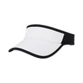 thumbnail image 3 of Fabrcox Unisex Sports Sun Visor Hats Adjustable Empty Top Baseball Hats Spring Summer Outdoor Sports Caps for Women Men White 21.26-23.62", 3 of 5
