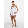 thumbnail image 2 of No Boundaries Satin Cami and Shorts Sleep Set, 2-Piece, Women's XS-XXL, 2 of 5