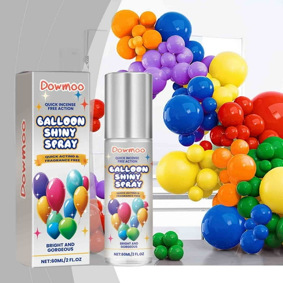 Balloon Gloss & Shine Enhancing Spray – 60ml Adds Lasting Sparkle and Texture to Latex Balloons for Parties