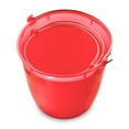 thumbnail image 2 of Torosqui Cubeta de Plástico Flexible 3 Pack con Tamaños Diferentes – con Asa de Metal Resistente, Uso Rudo y Duradero, Ideal para Limpieza del Hogar, Jardín o Negocio (Rojo), 2 of 4