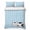 Blue, variant on 3 Pieces Queen Quilt Set,Cartoon White Black Cute Kitty Soft Bedding Sets with 1 Quilt & 2 Pillow Shams,Pink White Plaid Summer Bedspread Lightweight Coverlet Comforter for All Season