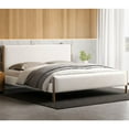 thumbnail image 4 of Omax Decor Liana Upholstered Platform King Bed in White Boucle Fabric, 4 of 14