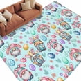 thumbnail image 2 of Easter Gnomes Eggs 5'x8' Area Rug for Living Room, Bunny Ears Spring Flowers Country Blue Washable Non-Slip Rugs for Bedroom Nursery Dining Room, Low-Pile Kitchen Carpet Large Entryway Rugs, 2 of 9