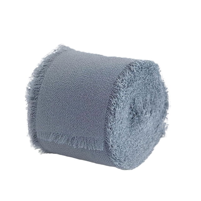 Bearachild Cinta de gasa con flecos Cinta hermosa y fácil de usar para manualidades Cinta duradera para ramos de novia thin155 Type3 NO3