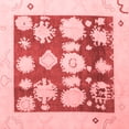 thumbnail image 1 of Ahgly Company Machine Washable Indoor Square Oriental Red Traditional Area Rugs, 8' Square, 1 of 4