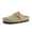 Beige, variant on Cushionaire Rusty Genuine Leather Clogs for Women, Comfortable Slip On Womens Shoes with Adjustable Buckle and Soft Memory Foam