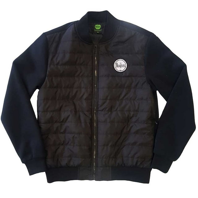 The Beatles Unisex Quilted Jacket Drum Logo