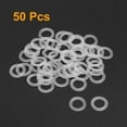thumbnail image 2 of Uxcell 16mm O.D. 1mm Thick Nylon Flat Washers for M10 Screw Bolt, 50 Count, 2 of 6