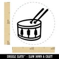 thumbnail image 2 of Drum with Sticks Music Instrument Doodle Self-Inking Rubber Stamp Ink Stamper - Black Ink - Mini 1/2 Inch, 2 of 7