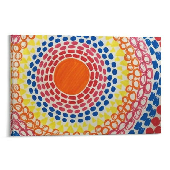 Painter Alma Thomas Color School Posters Art (1) Canvas Wall Art Prints Gifts Photo Picture Painting Room Decor Home Decorative 20x30inch(50x75cm)