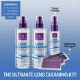 Optix 55 Lens Cleaner Spray Kit Alcohol & Ammonia Free, (2) 8 fl oz
