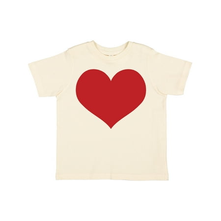 

Inktastic Red Heart Valentine Boys or Girls Toddler T-Shirt
