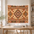 thumbnail image 5 of Geometric Diamond Motif with Starburst Pattern on Cream, Serene Boho for Southwestern Enthusiasts, Tribal Wall Art Decor, Housewarming Gift Tapestry Wall Hanging for Living Room and Bedroom, 5 of 7