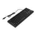 thumbnail image 1 of Clavier Mécanique, Touches Incurvées Rétro-Éclairage 87 Touches USB Clavier Câblé pour Ordinateur, 1 of 8