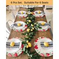 thumbnail image 4 of 15 Inch Round Placemats Set of 6, Valentine's Day Love Heart Non Slip Heat Insulation PP Table Mats, Rustic Eucalyptus Love Heart Washable Place Mats for Kitchen Dining Party Table Decor, 4 of 7