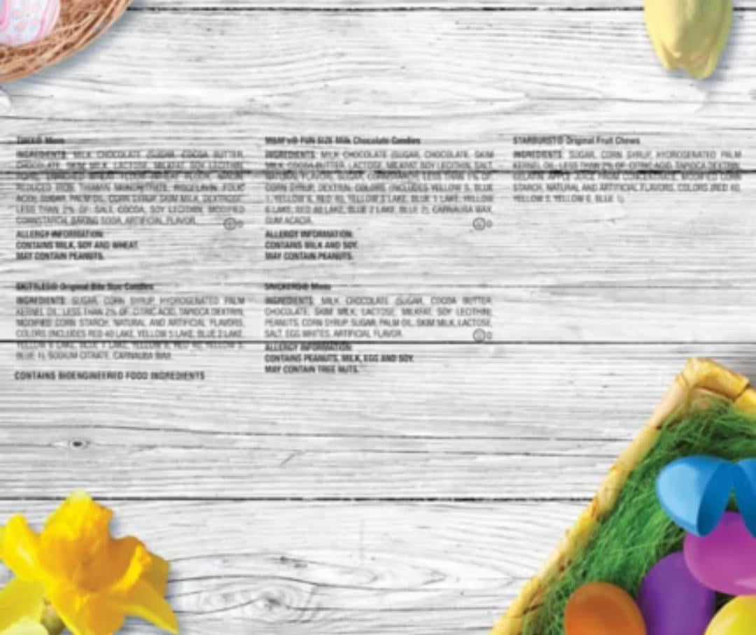 M&M's, Snickers & More Easter Candy Easter Basket Stuffers, Bulk Bag, 140 ct.