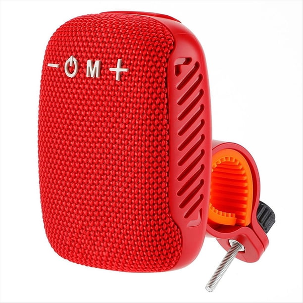 Altavoz Portátil para Bicicleta de Exterior, Recargable por USB, Tipo C, Resistente Al Agua, Compatible con Bluetooth, para Scooter, Color Rojo.