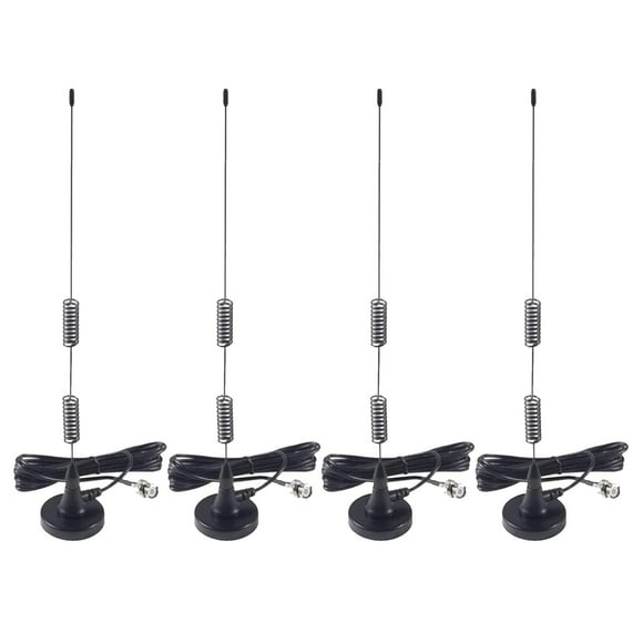 Versatile 4-Pack Police Scanner Antennas for HF VHF UHF Radio Use