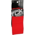 thumbnail image 3 of TCK Elite Performance Solid Color Crew Socks (Scarlet Red, Large), 3 of 5