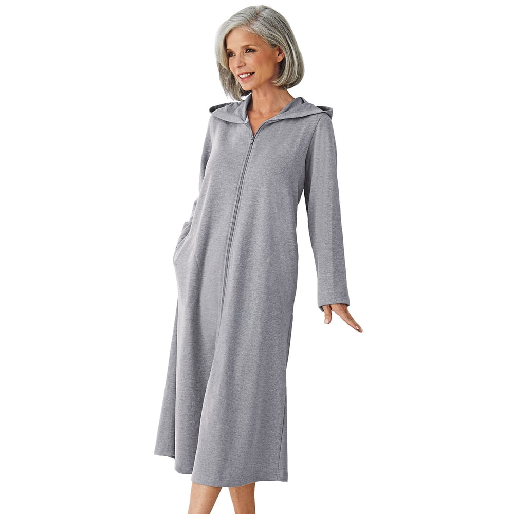 Zip French Terry Lounger With Hood by Cozee Corner