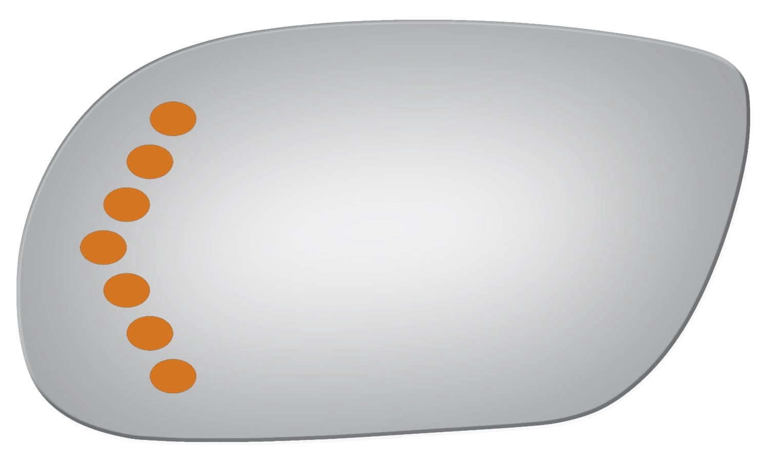 Burco 4003S Passenger Side Flat Replacement Mirror Glass for Buick Park Avenue