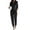 Black, variant on Ekouaer Pajamas For Women Comfy Long Sleeve Jogger Set Lounge Pjs Set With Pockets polka dots