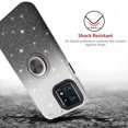 thumbnail image 4 of TJS for Motorola Moto Edge Plus 2023 Phone Case, Two Tone Shinny Glitter Metal Ring Magnetic Support Kickstand Cover for Moto Edge Plus 2023 (Black), 4 of 6