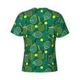 thumbnail image 6 of Vsdgher Tennis Rackets and Balls Print Men's Dry Fit Mesh Athletic Shirts Moisture Wicking Tennis T-Shirt Tops, 6 of 9