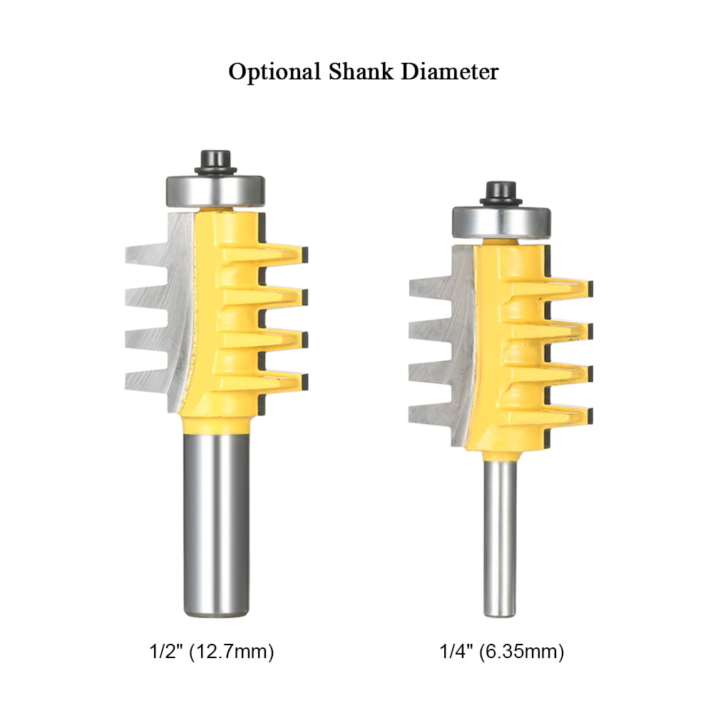 Details about   1/2" 1/4" Reversible Shank Finger Glue Joint Router Bit Cutter Woodworking Tool 