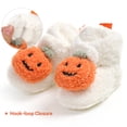 thumbnail image 3 of Ecetana Baby Fuzzy Bootie Slippers Halloween Cozy Sock Shoes Soft Infant Shoes Warm Fleece Slippers for Toddlers, 3 of 6