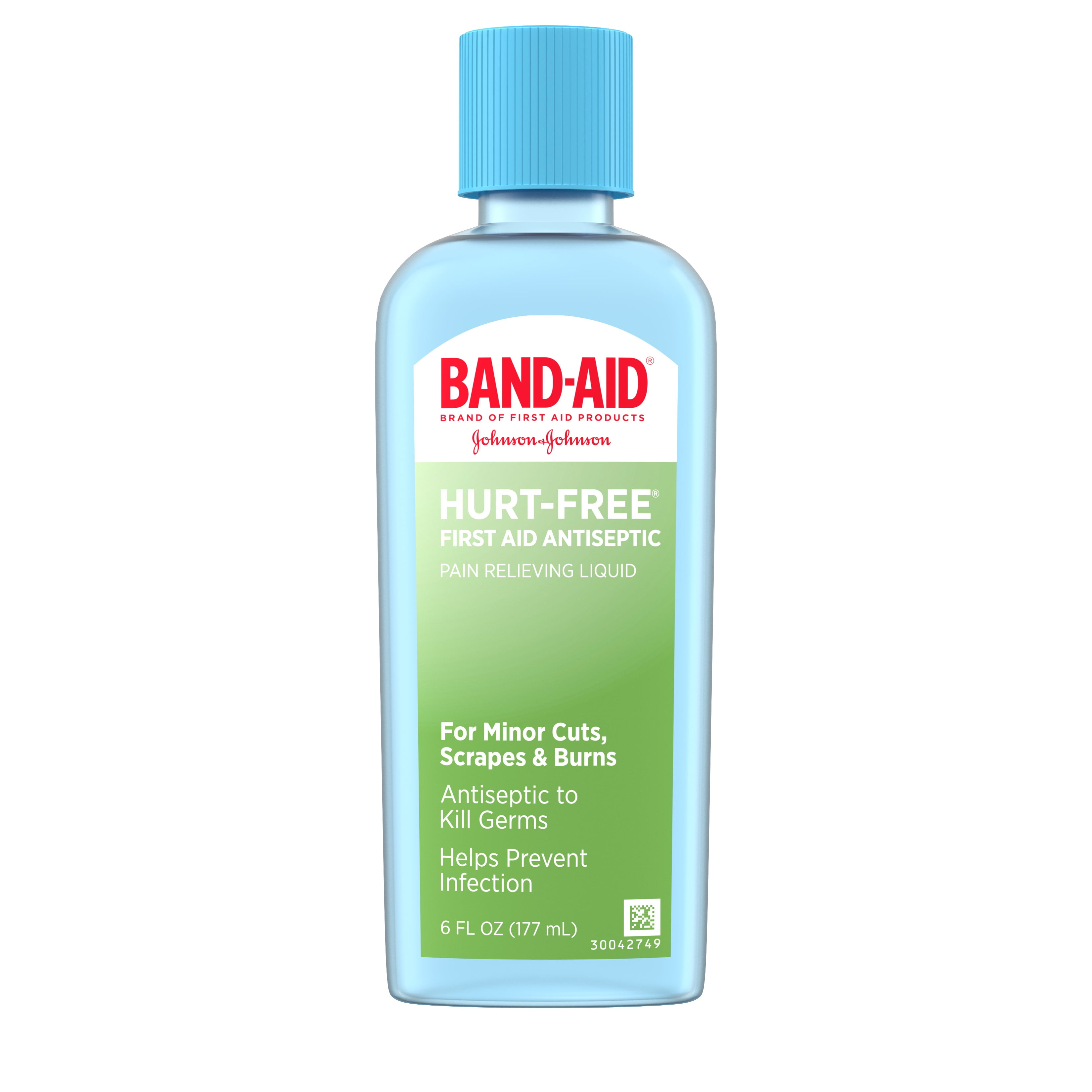 Band-Aid Brand First Aid Hurt-Free Antiseptic Wash Treatment, 6 fl. oz ...