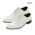 thumbnail image 3 of Jumpingount 1 par de zapatos de cuero para hombre, reemplazo elegante portátil, punta estrecha, Color sólido, fiesta de baile, zapatos de vestir para Calzado Blanco talla 40 Jumpingount AP012888-01, 3 of 6