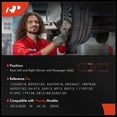 thumbnail image 2 of A-Premium Rear Brake Drums and Shoes Set Compatible with Honda Fit 2015-2020 1.5L, Only 2-PC, 2 of 9