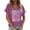 Purple, variant on Women T-Shirts Plus Size Happy Easter Rabbit Tops Egg Short-Sleeve T-Shirt Tops Round Neck Tunic Blouse Womens' Tops, Tees & Blouses