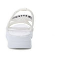 thumbnail image 4 of Penkiiy Women Walking Sandals Arch Support Orthotic Comfortable Plantar Fasciitis Sandals Non-slip Casual Open Toe Sport Sandals for Athletic Summer Beach 35 White, 4 of 9