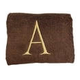 thumbnail image 5 of Brown Initial Hand Towel for Bathroom - Monogrammed Luxury Hotel Quality Decorative Towel - GOTS Organic Certified - Set of 2 Beige Letter E, 5 of 7
