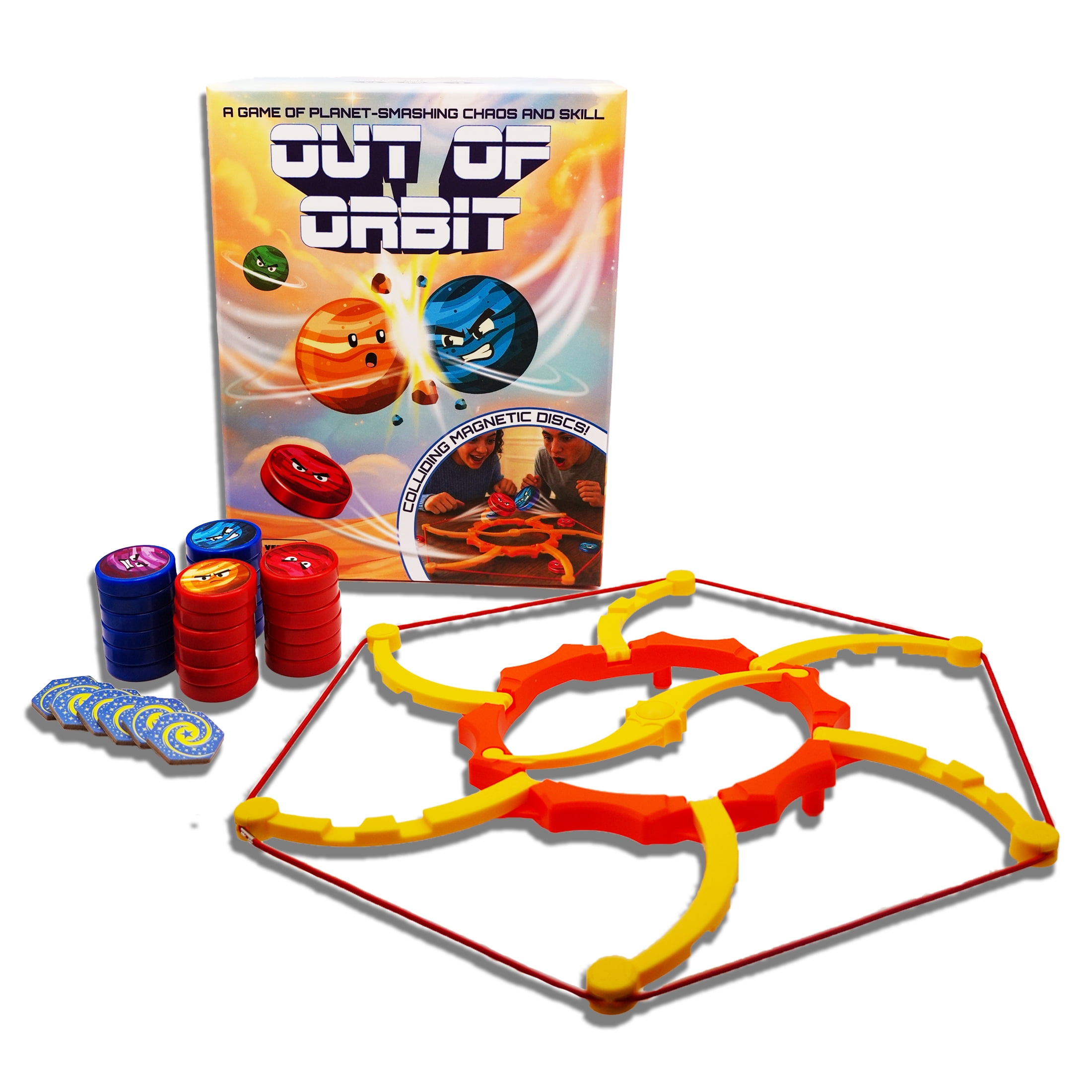 Out of Orbit, Magnetic Dexterity Board Game for 2–4 Players, Ages 8+, Flicking Space Strategy Party Game