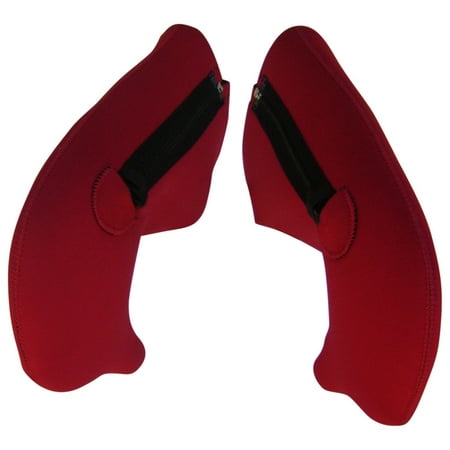 Bike Shifter Cables - Bar Mitts Cold Weather Road Bicycle Handlebar Mittens, Fits Shimano Shifters with Externally Routed Shift Cables, Red - Small