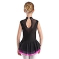 thumbnail image 4 of Alvivi Kids Girls Mesh Patchwork Figure Skating Dress Sleeveless Leotard for Ballet Dance Performance Hot Pink 10, 4 of 7