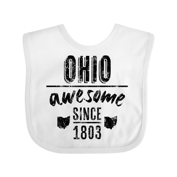 Inktastic Ohio Awesome Since 1803 Boys or Girls Baby Bib