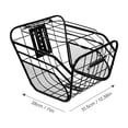 thumbnail image 2 of OULII Removable Bike Basket Black Metal Scratch Resistant Design 1Pack, 2 of 8