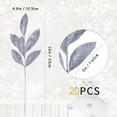 thumbnail image 2 of GoXteam 20Pcs Christmas Glitter Leaves Bay Leaves Spray 13" Artificial Bay Leaf Picks Sprays Giltter Stems for Christmas Tree DIY Xmas Wreath Garland Home Decor, Silver, 2 of 7