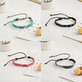 thumbnail image 3 of SharkTRUE Multicolor Pattern Weave Bracelets Palestine Scarf Style Hand Rope Ethnic Gift For Women Men, 3 of 8