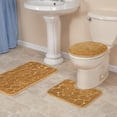 thumbnail image 2 of 3-Pc. Shell-Embossed Memory Foam Bathroom Mat Set, 2 of 4