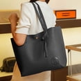 thumbnail image 4 of Bolso de mano casual para mujer con cierre de cerrojo, Bolso de mano retro con juego de monedero, 4 of 5