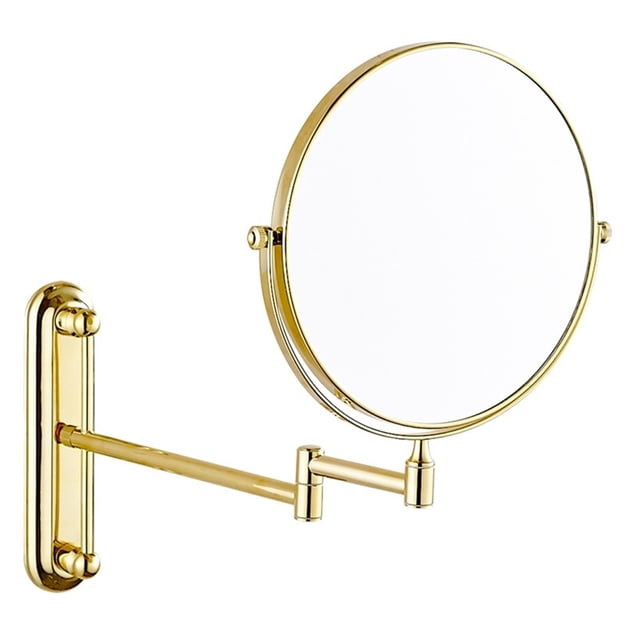 Personal Makeup Mirror Vanity Mirror With Lights Wall-mounted Telescopic Folding Beauty Makeup Mirror ,Widely Use